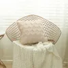 Kuddefodral broderi Flush Block Diamond Solid Living Room Decoration Cushion Cover 40x40 50x50 Fur Soffa Moden Home Decor 231207