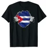 Men's T Shirts Cuba Flag Cuban Day Retro Vintage Gift Summer Style Graphic Cotton Streetwear Short Sleeve DNA Mens Clothing