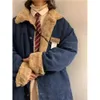Jaquetas masculinas inverno homens moda velo oversize veludo jaquetas de pelúcia quente plus size casacos grossos feminino harajuku casaco casual 231206