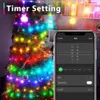 Juldekorationer Tuya Smart WiFi Led Fairy String Light Garland Lamp Home Decor Bedroom Wedding Party Garden Christmas Year's Decor Lighting 231207