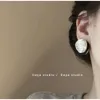 Pendientes redondos acrílicos de metal vintage francés para mujer, estilo de diseñador, tónico de alta calidad premium de alto depósito, 2024