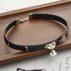 Serpentine Leather Collar Bell Leather Collar Women's Fashion Leather Sexy Luxury Fashion Neck Collar Smycken nisch