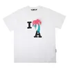 Designer Luxus Palmes Angels Shirt Herren Damen Kokosnussbaum Paar Kurzarm T-Shirt Muster Inkjet Graffiti Brief Druck Mode Lässig T-Shirt T-Shirt IU13A