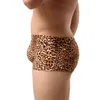 Sous-pants 3pcs / lots Leopard Sous-vêtements Sexy Boxer Boxer Boxer Cucea Gay Boxershorts Slip Homme Bikini Briefs