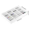 Nagelövning Display 44 rutnät Fake Nail Tips Color Display Holder Storage Box For Nails Art Decor 231207