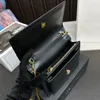 Bolsos de hombro de diseñador para mujer Cuero de vaca Mini cadena Messenger Bag Lady Bolsos cruzados de lujo Puestas de sol clásicas Bolso de mano Bolso de moda