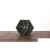 Zegar stolika biurka minimalistyczny betonowy zegar biurka ze skandynawskimi mchem nowoczesna dostawa domu domowe ogrodowe dekoracje domowe zegary otqme
