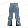 Designer Galleries Jeans for Mens Fashion Mens Designer splicing jeans gescheurde denim broek luxe hiphop verontruste mannen vrouwen broeken gp jeans galerijen dept h1