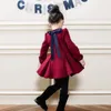 Jackor 2023 Vinter varm ull överrockjacka kappa förtjockade flickor 1-6 år gammal beibei koreansk version mode barnkläder