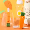 New Cleaning Brushes 3-in-1 Cleaning Artifact Cup Brush Cup Cover Straw Brush Multi-Functional Household Milk Bottle Cover Groove Cleaning Brush