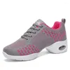 Robe chaussures mode baskets pour femmes tissé maille confortable chaussure de danse moderne filles dames sports de plein air