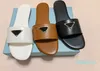 Verão Top Mulheres Chinelos Lisos Luxurys Designers Sandálias Slides Sandalias Casual Flip Flops Marca Menina Oco Fora com Caixa