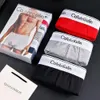 Calzoncillos 3pcs C,K Hombres Boxers Hombre Corto Transpirable Flexible Cómodo Pantalones Cortos Encantadores Bragas Sólidas 946 3