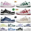 2024 Amiress Casual Shoes Skel Top Low Bone Skeleton Men Women Triple Black White Blue Pink Red Green Bred Brand Designer Trainers Sneakers Jogging Athletic