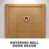 Dzwonki do drzwi Dopamine Door Bell Specien Modna moda wiatrowe otwieranie drewnianych dzwonków, gdy otwiera wejście biznesowe retro lodówka