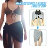 Mulheres Swimwear Maiô Coverups para Mulheres Envoltório Saia Beach Bikini Sheer Curto Chiffon Lenço Ao Ar Livre