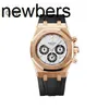 Herren Audemar Pigue Uhr Apf Factory Swiss Royal Oak Audpi Herren mechanische Armbanduhr Epic Series 26022 oder seltene Panda-Platte 18 Karat Roségold 39 mm mechanisch WNMYSD1