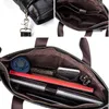 Briefcases Messenger Bag Men's Genuine Leather Crossbody Bags Fashion Ipad Small Flap Men Shoulder Clutch Handbags