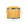 Dinnerware Sets Sushi Barrel Beancurd Jelly Bucket Rice Serving Lidded Mixing Tub Bowl Cooked Container Tubs Lids Wooden