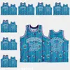 Charlotte''Hornets''Men Terry Rozier III Devonte' Graham Cody Zeller Blue Custom Tear Up Pack Jersey