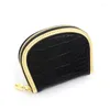 Titulaires de cartes Portefeuille de grande capacité pour femmes Rétro Crocodile Imprimer Shell Sac Femme Porte-monnaie Portable Dames Zipper