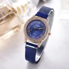 Wristwatches Magnet Buckle Women's Fashionable Watch With Diamond Inlay