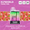 Elfworld Trans 7500 Puff使い捨てベイプペンタバコ2％2％5％ニコチン650mAh充電可能なバッテリーメッシュコイル