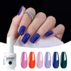 6 stycken/parti UV gel nagellack set vernis semi-permanent uv lack gellak bas topprock behövs 15 ml529