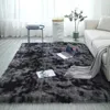 Mattor Tiedye Gradient Carpet Plush vardagsrum Dekoration Fluffig matta Tjock sovrum Mat Nordic Mats Hemförbättring 231207