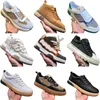 Scarpe firmate scarpe da corsa di lusso sneakers casual da uomo scarpe da tavola sportive traspiranti dal taglio basso scarpe da ginnastica piatte in pelle con lettera sneaker allacciate scarpe da jogging bianche nere