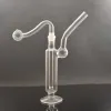 Pocket Glass Oil Burner Bong Hookah Water Pipes with Thick Pyrex Base Balancer Clear Heady Recycler Dab Rig Bong with Oil Bowl LL