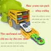 Electric RC Track Dinosaur Toy Play Vehicle Game For Boy Car Truck Children Montessori Gift Kid Racing with Mini 231207