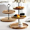 Plats assiettes KEMORELA 1 pièces Double couche trois couches plateau de fruits secs Dessert Snack plat bonbons de mariage 231206