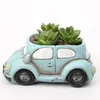 Vasi creativi retrò forma di auto vasi di piante succulente mini vaso di fiori decorativo vaso di fiori da tavolo micro paesaggio decorazione del giardino di casa 231207