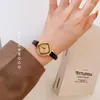 Wristwatches Genuine Leather Brass Dial Luxury Women Watch Quartz Vintage Retro Gold Lady Bracelet Christmas