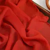 Scarves Solid Color Simple Design Pure Silk Muslim Plain Women Voile Scarf Sunscreen Shawls Luxury Headband Large