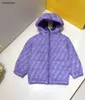 New Cotton Kids Jackets 디자이너 후드 베이비 아웃복 크기 100-160 고품질 전체 인쇄 편지 겨울 어린이 코트 DEC05