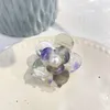 Neue Blume Haar Klaue Acetat Klaue Clip Perle Haarnadel 3D Blütenblatt Krabben Haar Clip Einfache Luxus Haar Zubehör für Frauen