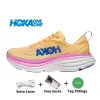 One Hoka1 Bondi 8 Designer Sapatos Casuais Homens Mulheres Pessoas Livres Haka1 Clifton 9 Diva Azul Citru Preto Branco Antracite Castler x Real Challenger 7 Treinadores Corredores