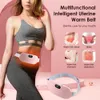 Portable Slim Equipment Menstrual Heating Pad Smart Warm Belt Relief Waist Pain Uterus Vibrating Abdominal Massager Electric Waist Belt Device 231206