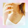 328 cm Wisior Cross Choker Naszyjnik Śliczny CZ Cross Charm Women Girl Class