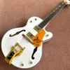 カスタムショップ、335Bigsby Tremoloシステム、Fホール、ゴールドアクセサリー、無料配達