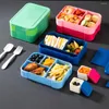 Servis 1550 ml Bento Box Portable Stapable With Flatware Lunch Containers Navy Leak-Proof Snack Cases