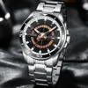 Business and Leisure Men's Steel Multi Functional Fashion Trend Watch Waterproof Karien