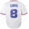 College Baseball nosi Bull Durham Nuke 'Laloosh 37 Crash Davis 8 Durham Movie Baseball Jersey White Stitch Męs Men Youth