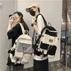 Schultaschen Koreanische Schultasche Studentin Rucksack große Kapazität Mode Junge Computertasche weibliche Schultaschen 231206