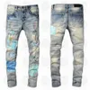 Amirs Mens Designers Jeans Distressed Ripped Biker Slim Straight Denim for Men S Print Army Fashion Mans Skinny Pant 743