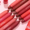 Rossetto OTWOO Matita Lip Liner 6 colori Velluto opaco Impermeabile a lunga durata Penna a prova di sbavature per labbra Trucco cosmetico 231207