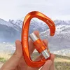 CARABINERS 1225KN PROFESSIONAL SÄKERHET CARABINER D FAPE Key Hooks Aluminium Climbing Security Master Lock Outdoor Ascend Camping Tools 231206