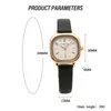 Relojes de pulsera Reloj de cuarzo de moda para mujer Reloj de pulsera de diseño simple analógico de 3 manos fácil de leer para trabajo y oficina unisex